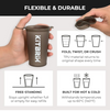 KitBrix Collapsible Cup - Set of 2 Reusable Race Cups (200ml / 7oz) - Ultra-Light Travel Cup & Camping Cup for Running Accessories, Marathons & Outdoor Events