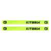 Set of 2 luminous snap bands for added safety during outdoor activities in low-light conditions.