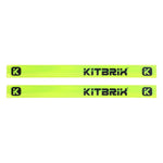 Set of 2 luminous snap bands for added safety during outdoor activities in low-light conditions.