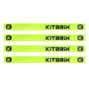 Luminous snap bands designed for safety, available in packs of 2 or 4, for improved visibility during exercise.