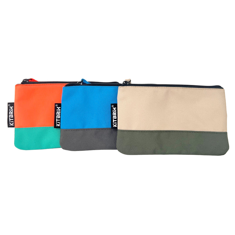 Durable duo-color pouch for pocket-handkerchiefs, perfect for on-the-go storage.
