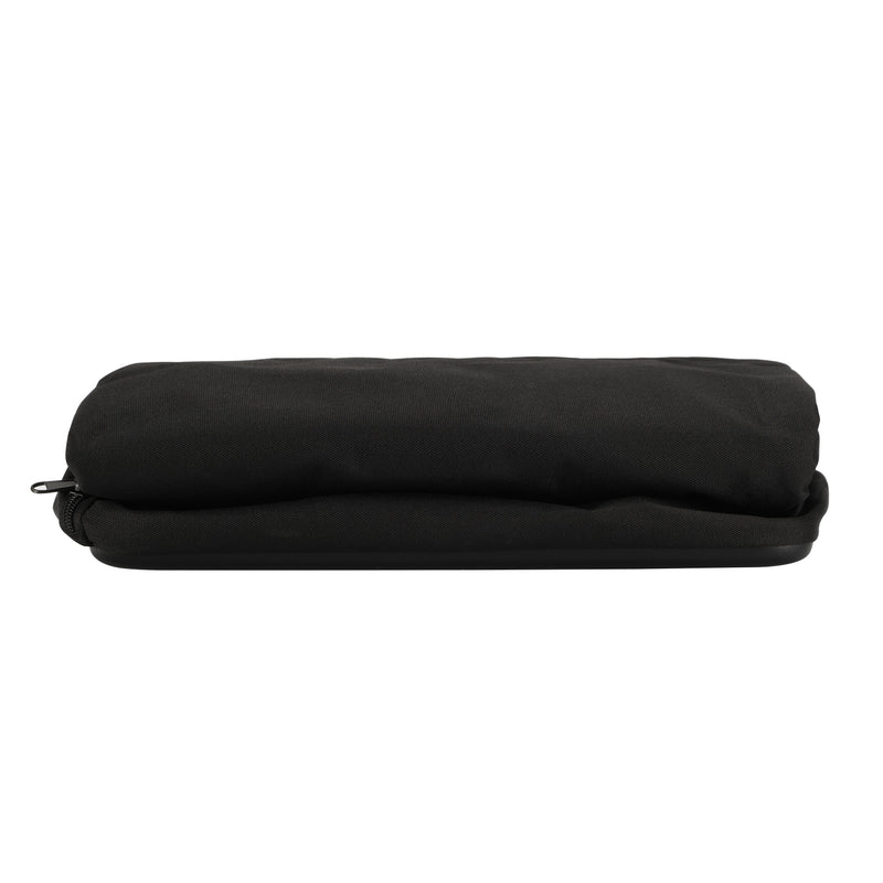 Eco conscious tote bag that folds flat for easy portability and organization