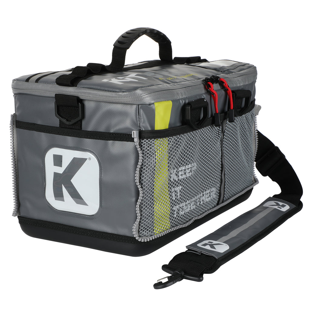 grey kit bag