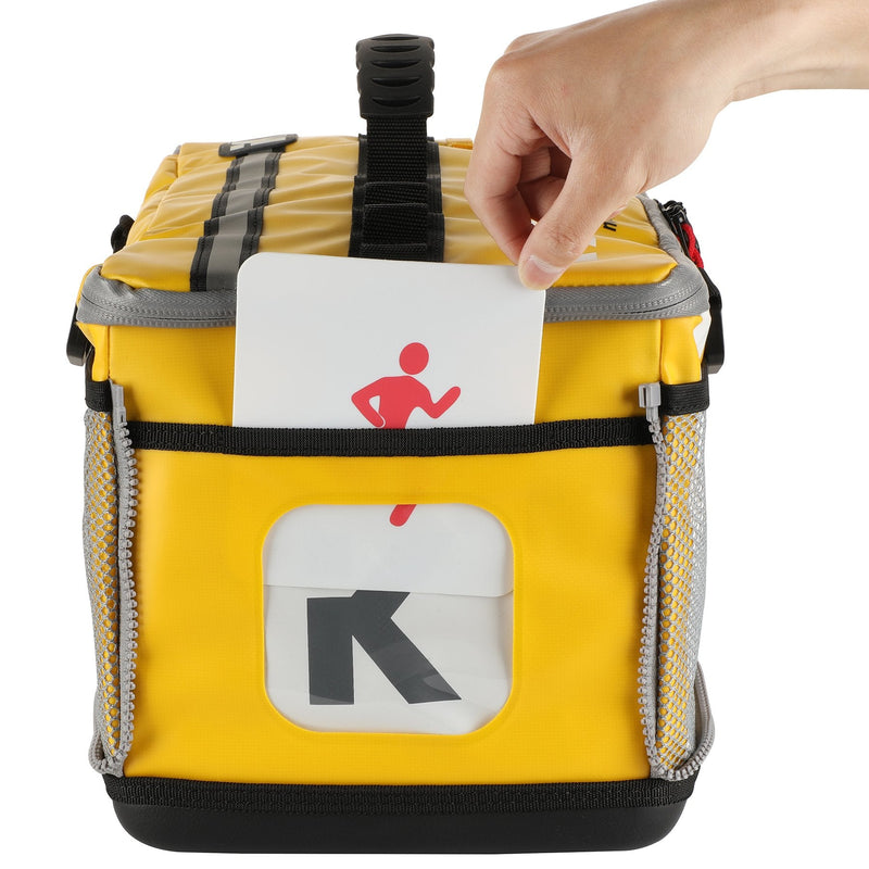 Athletic Transition Backpack yellow side pocket